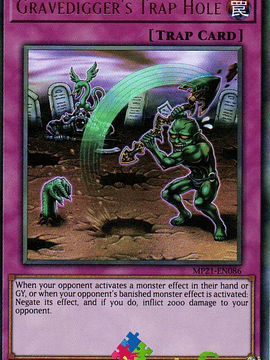 Gravedigger's Trap Hole - MP21-EN086 - Ultra Rare 1st Edition