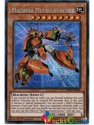 Machina Metalcruncher - MP21-EN094 - Prismatic Secret Rare 1st Edition