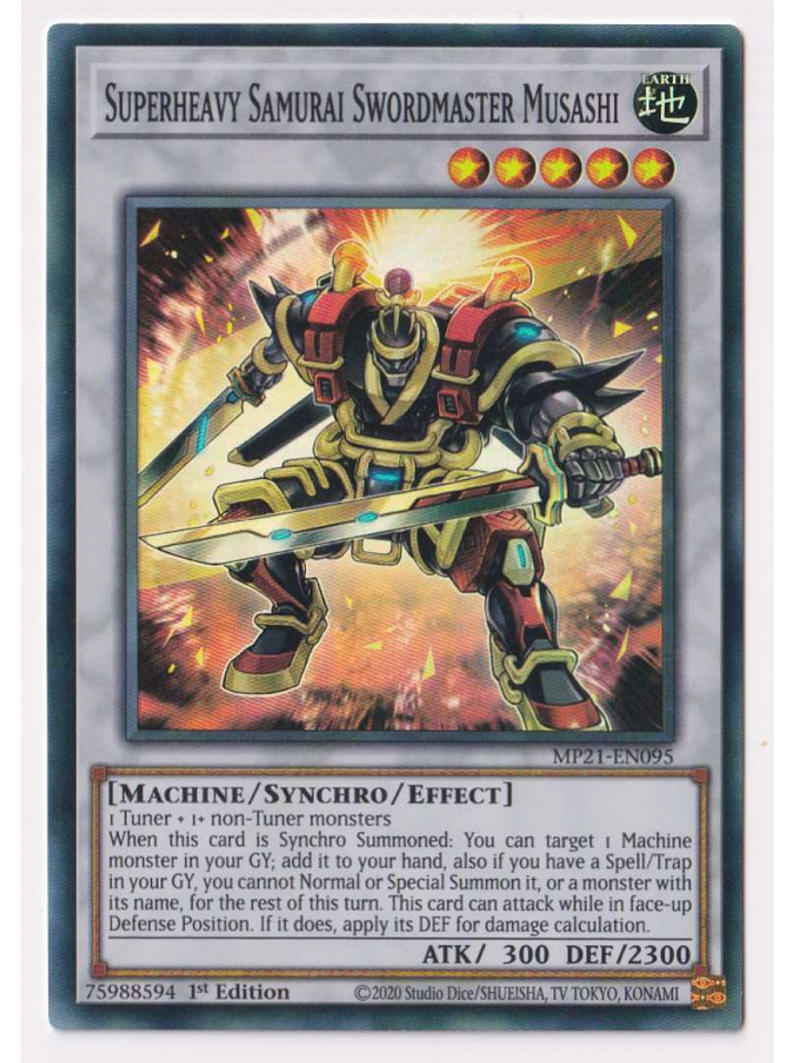 Superheavy Samurai Swordmaster Musashi - MP21-EN095 - Super Rare 1st Edition 1
