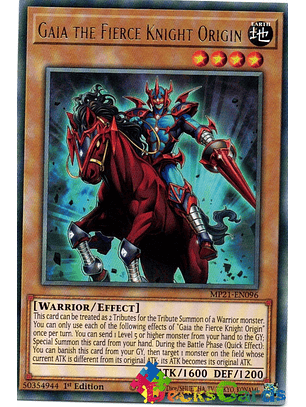 Gaia the Fierce Knight Origin - MP21-EN096 - Rare 1st Edition