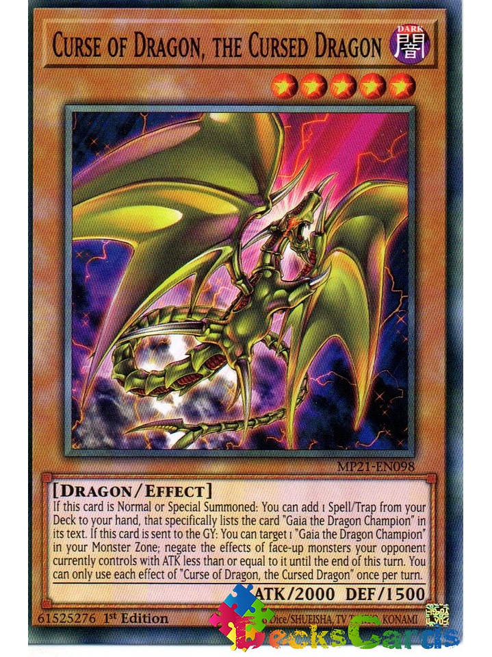 Curse of Dragon, the Cursed Dragon - MP21-EN098 - Common 1st Edition 1