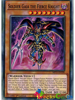 Soldier Gaia The Fierce Knight - MP21-EN100 - Common 1st Edition