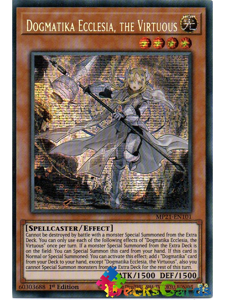 Dogmatika Ecclesia, the Virtuous - MP21-EN101 - Prismatic Secret Rare 1st Edition 1
