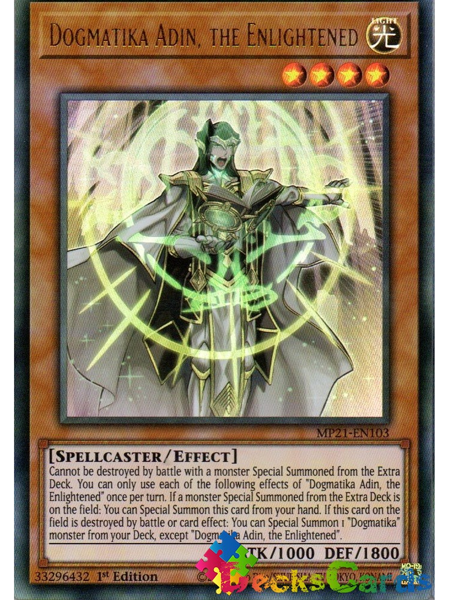 Dogmatika Adin, the Enlightened - MP21-EN103 - Ultra Rare 1st Edition 1