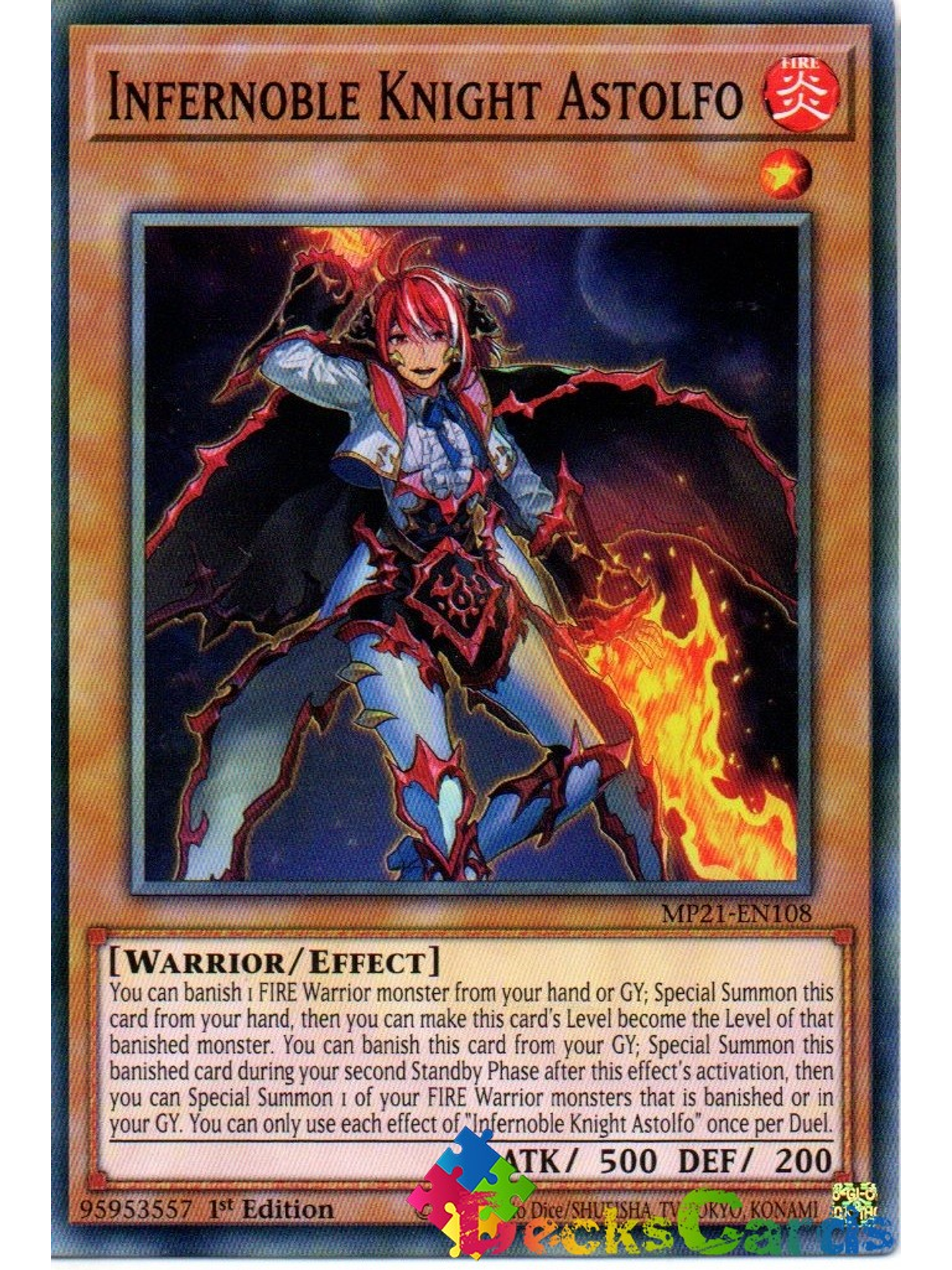 Infernoble Knight Astolfo - MP21-EN108 - Common 1st Edition 1