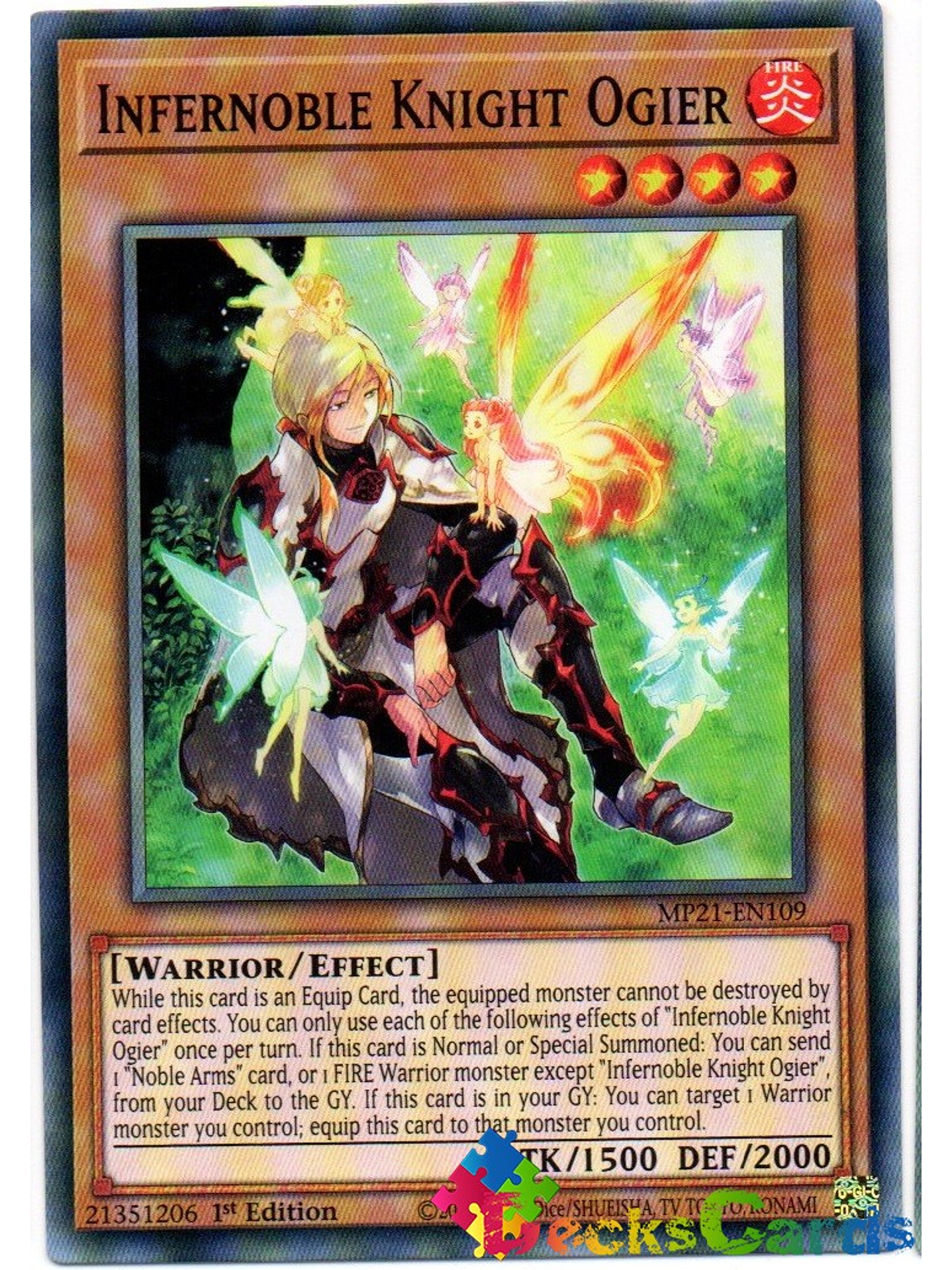 Infernoble Knight Ogier - MP21-EN109 - Common 1st Edition 1