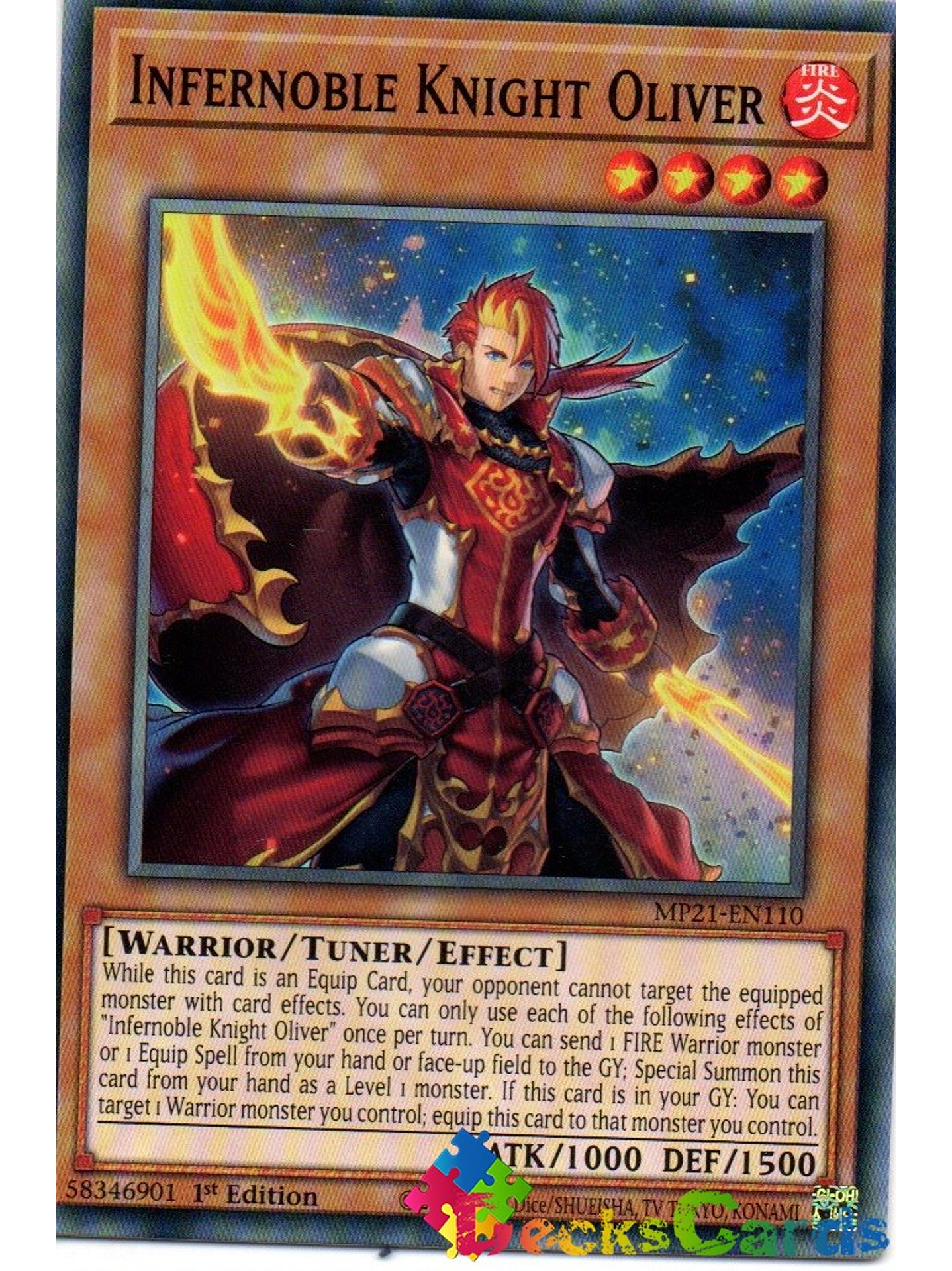 Infernoble Knight Oliver - MP21-EN110 - Common 1st Edition 1