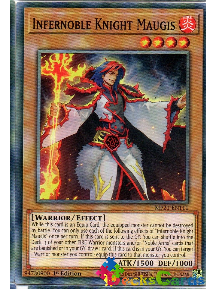 Infernoble Knight Maugis - MP21-EN111 - Common 1st Edition 1