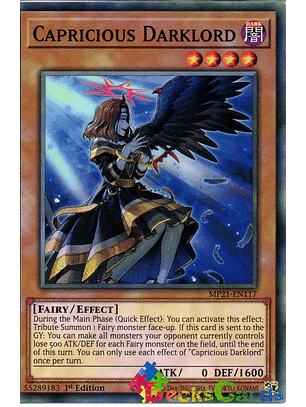 Capricious Darklord - MP21-EN117 - Common 1st Edition
