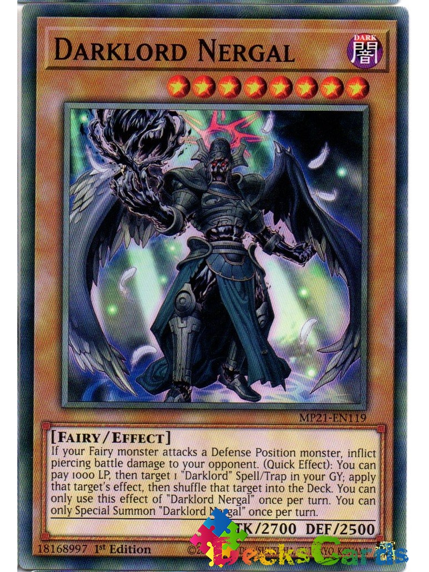 Darklord Nergal - MP21-EN119 - Common 1st Edition 1