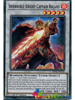 Infernoble Knight Captain Roland - MP21-EN126 - Super Rare 1st Edition