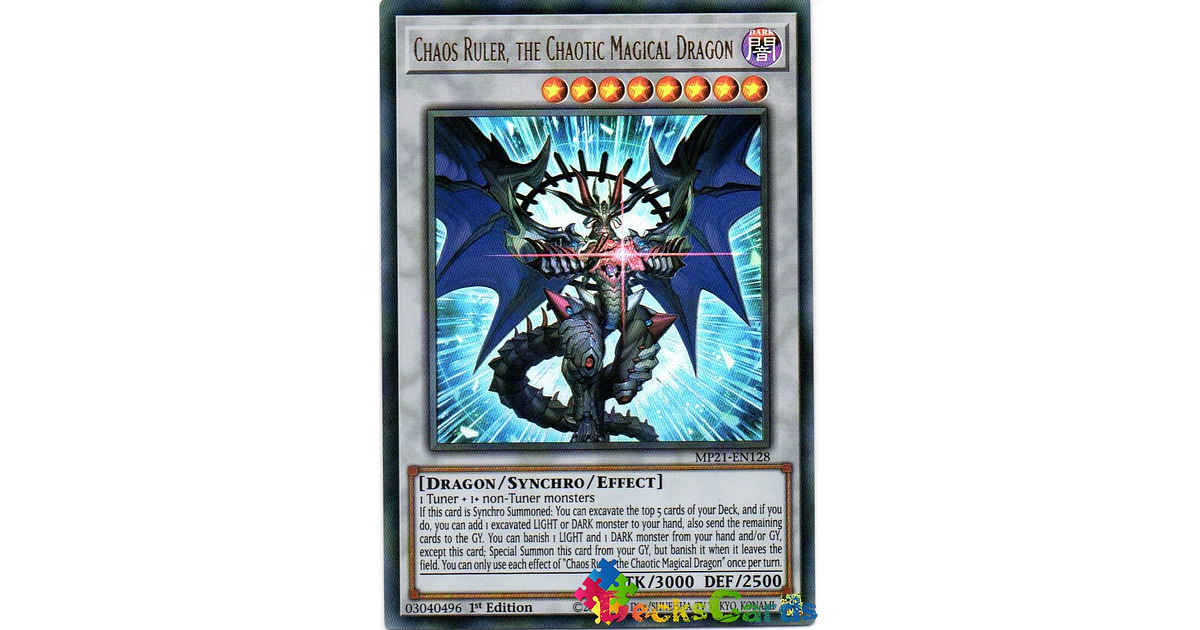 Yugioh Chaos Sorcerer Chaos Ruler, The Chaotic Magical Dragon