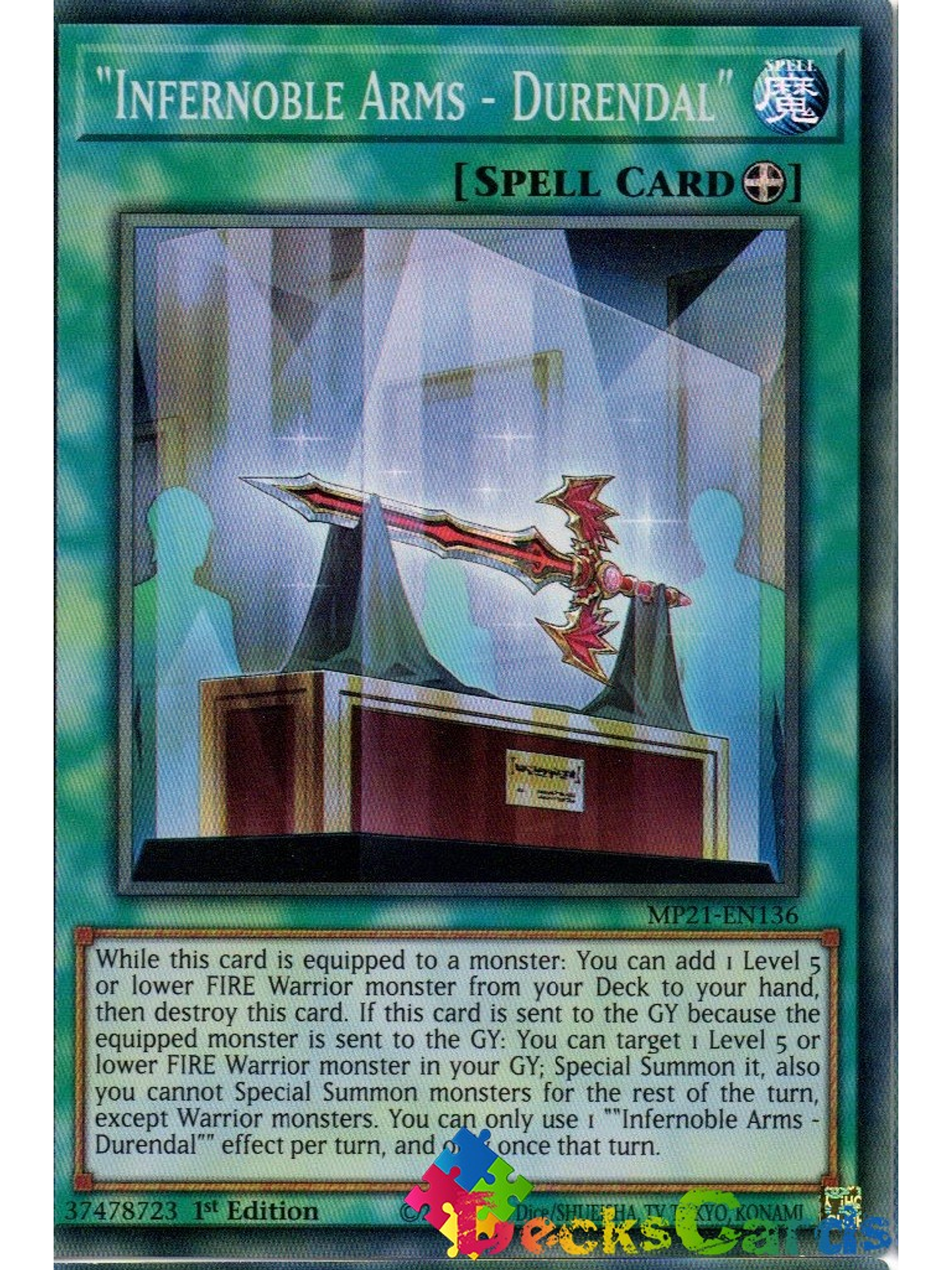 Infernoble Arms - Durendal - MP21-EN136 - Super Rare 1st Edition 1