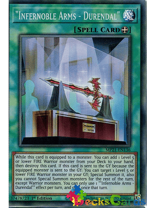 Infernoble Arms - Durendal - MP21-EN136 - Super Rare 1st Edition
