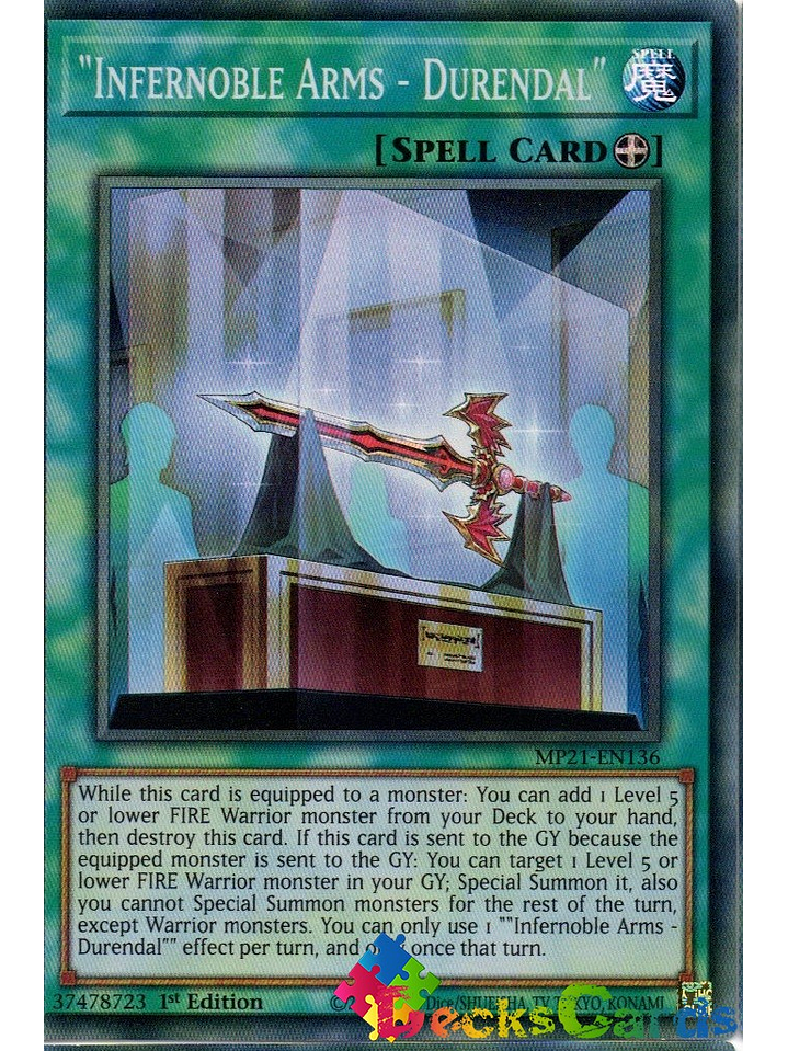 Infernoble Arms - Durendal - MP21-EN136 - Super Rare 1st Edition 1