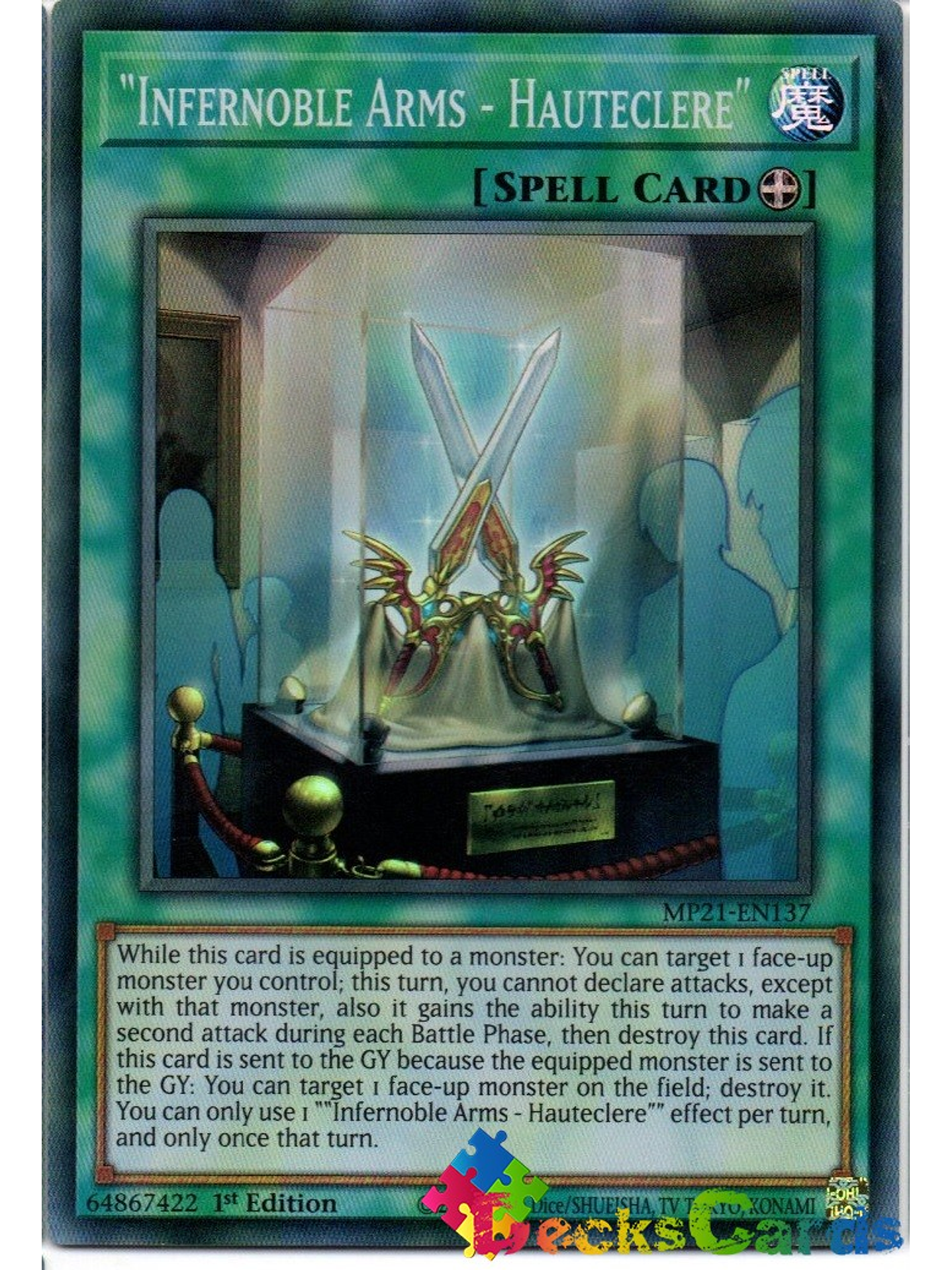Infernoble Arms - Hauteclere - MP21-EN137 - Super Rare 1st Edition 1