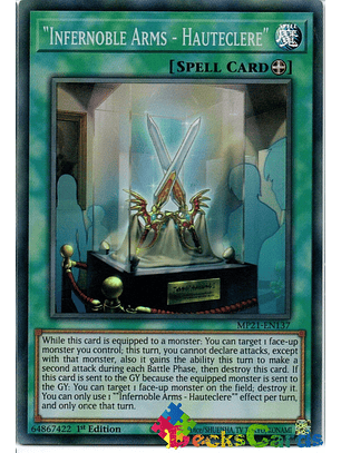 Infernoble Arms - Hauteclere - MP21-EN137 - Super Rare 1st Edition
