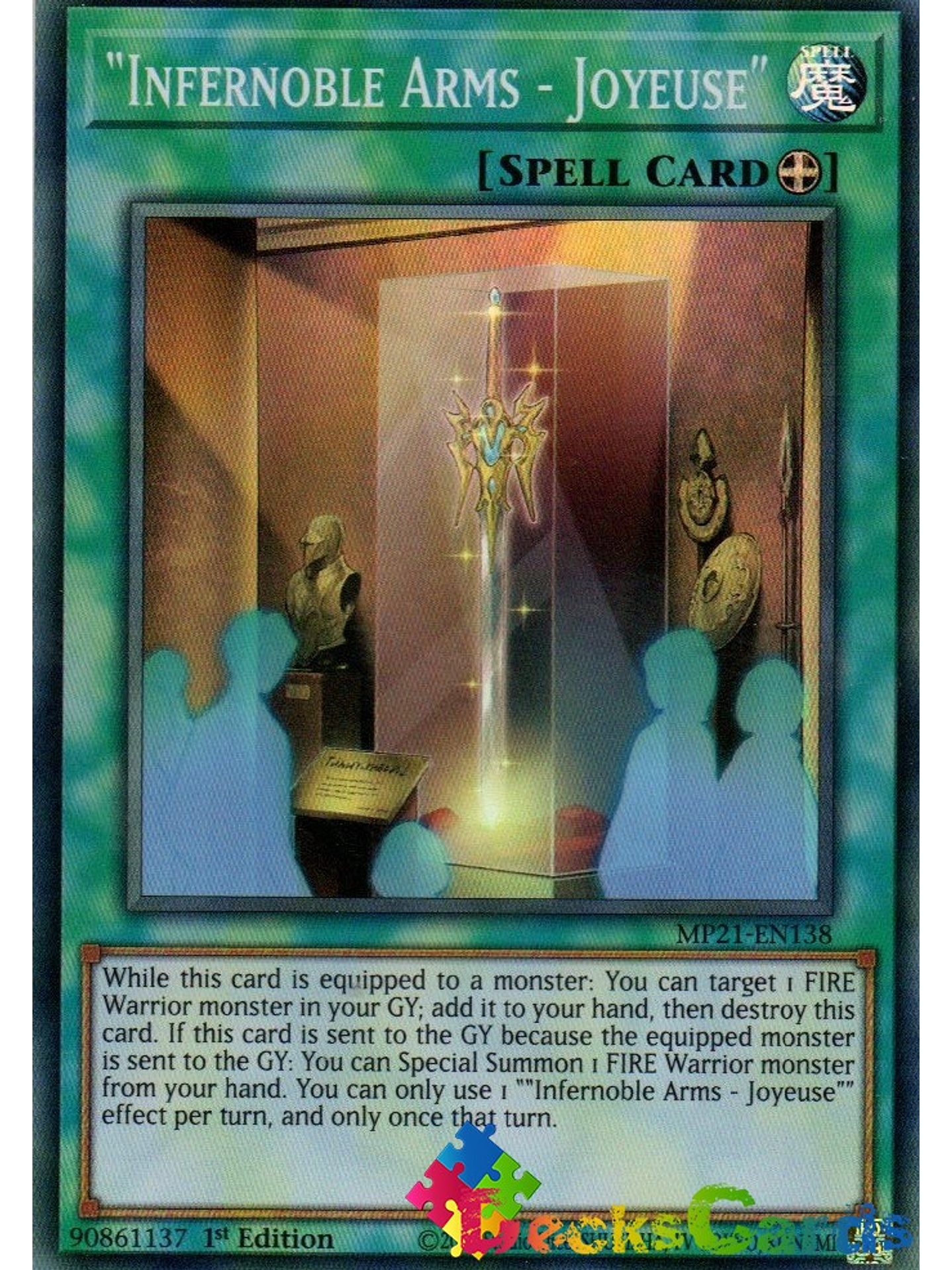 Infernoble Arms - Joyeuse - MP21-EN138 - Super Rare 1st Edition 1