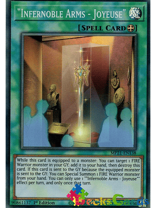 Infernoble Arms - Joyeuse - MP21-EN138 - Super Rare 1st Edition