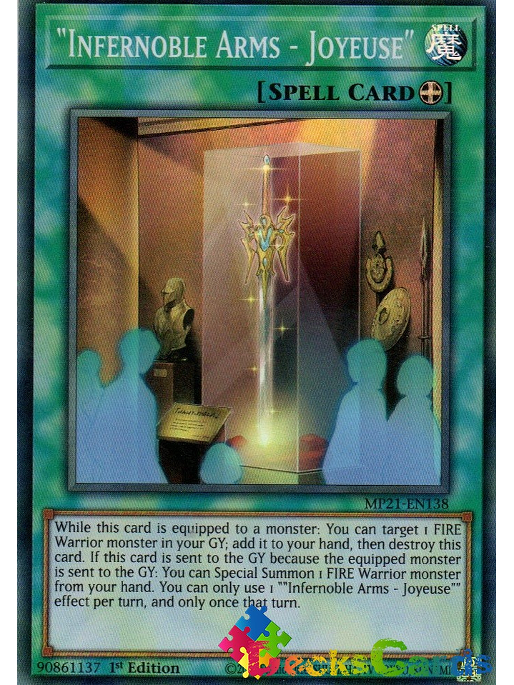 Infernoble Arms - Joyeuse - MP21-EN138 - Super Rare 1st Edition 1
