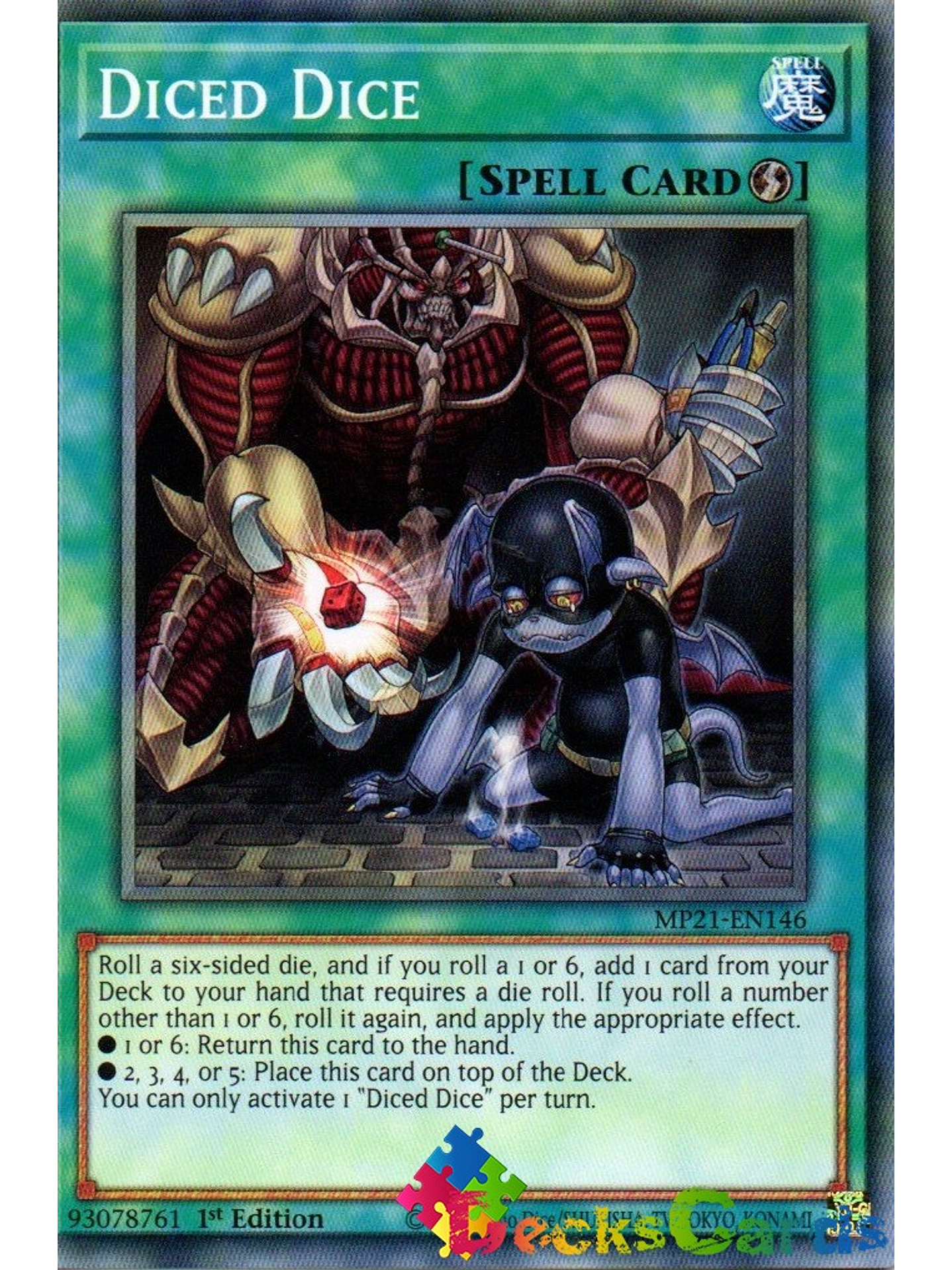 Diced Dice - MP21-EN146 - Common 1st Edition 1