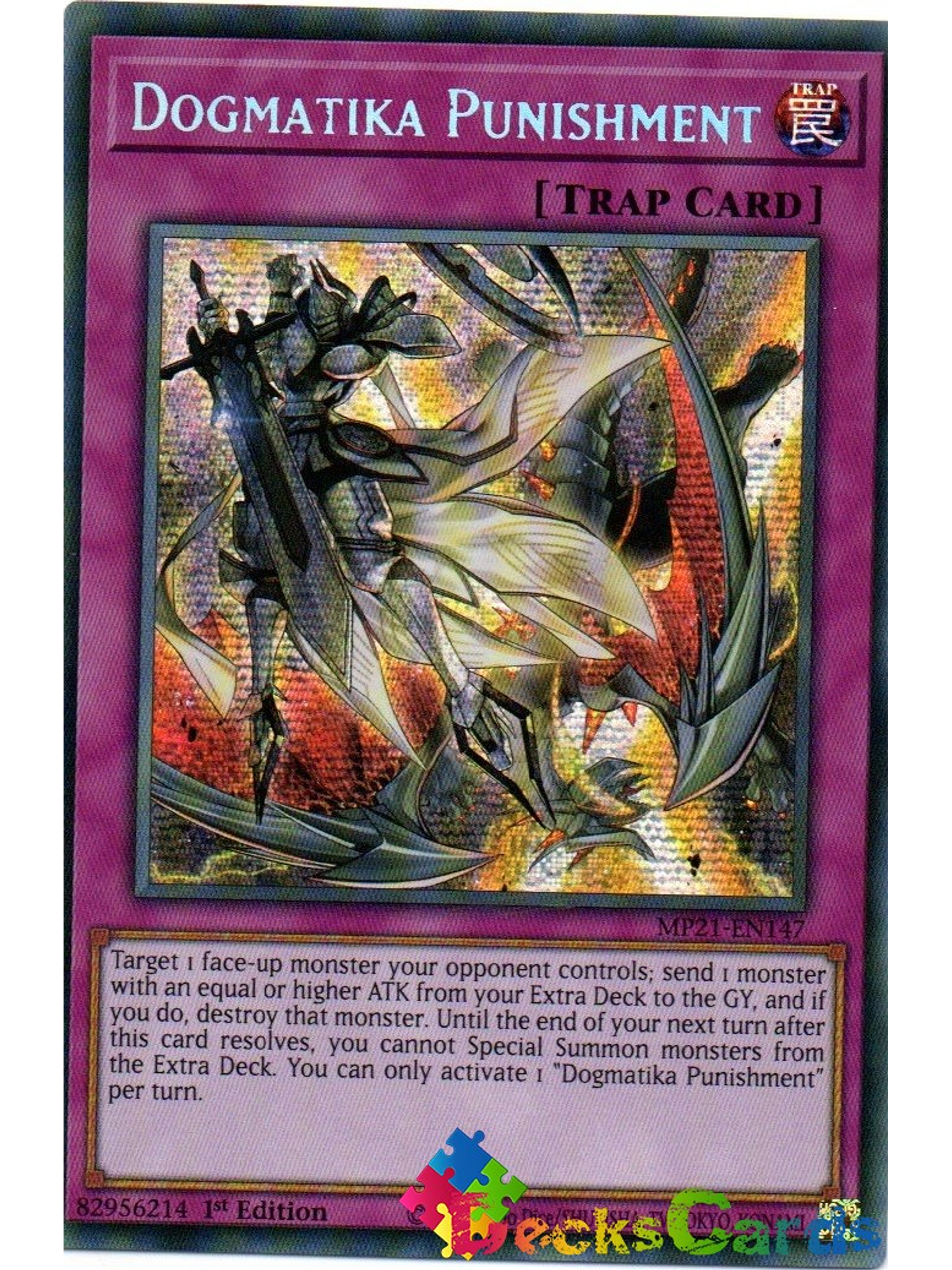Dogmatika Punishment - MP21-EN147 - Prismatic Secret Rare 1st Edition 1