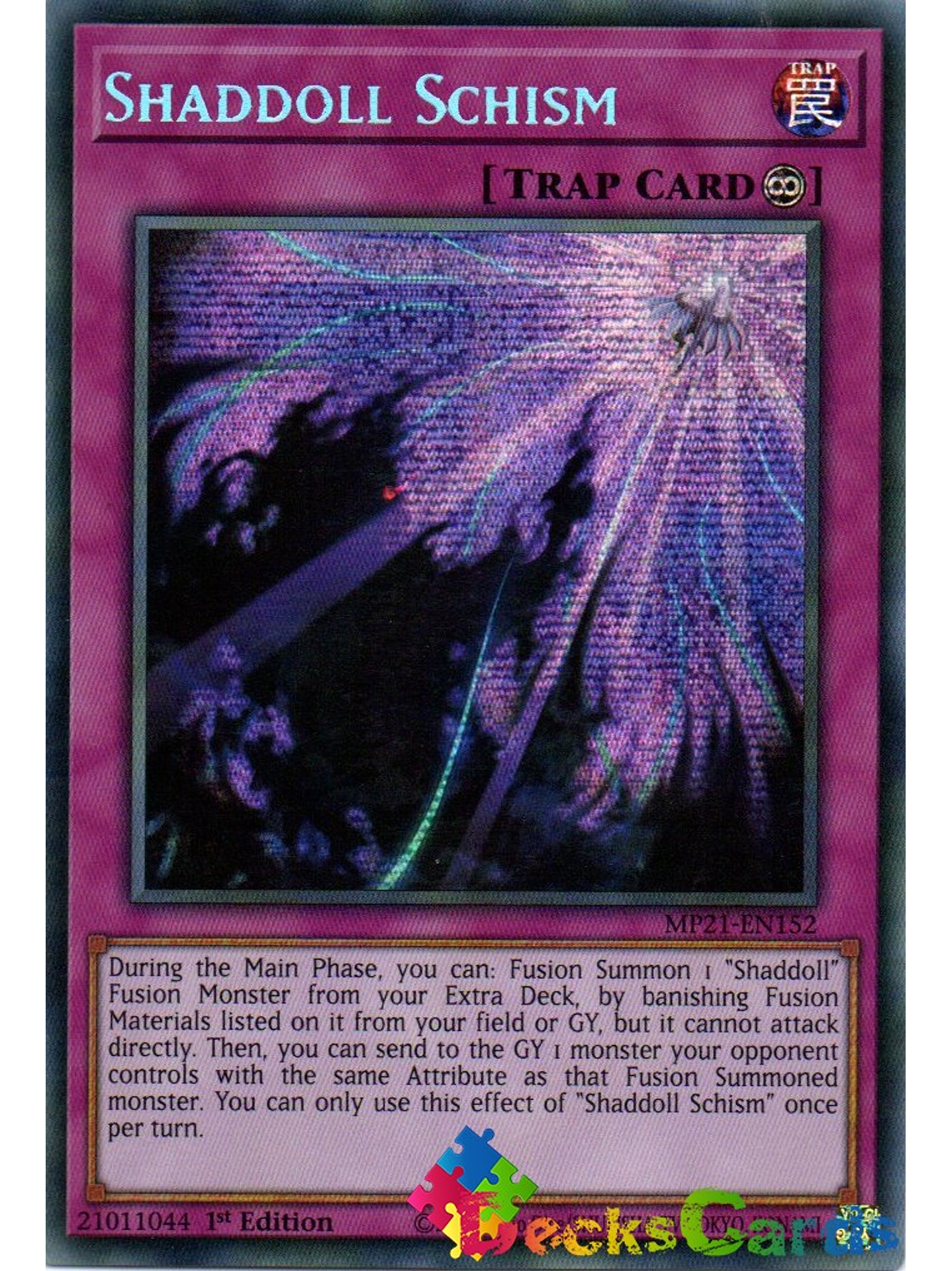 Shaddoll Schism - MP21-EN152 - Prismatic Secret Rare 1st Edition 1