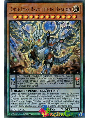 Odd-Eyes Revolution Dragon - MP21-EN157 - Ultra Rare 1st Edition