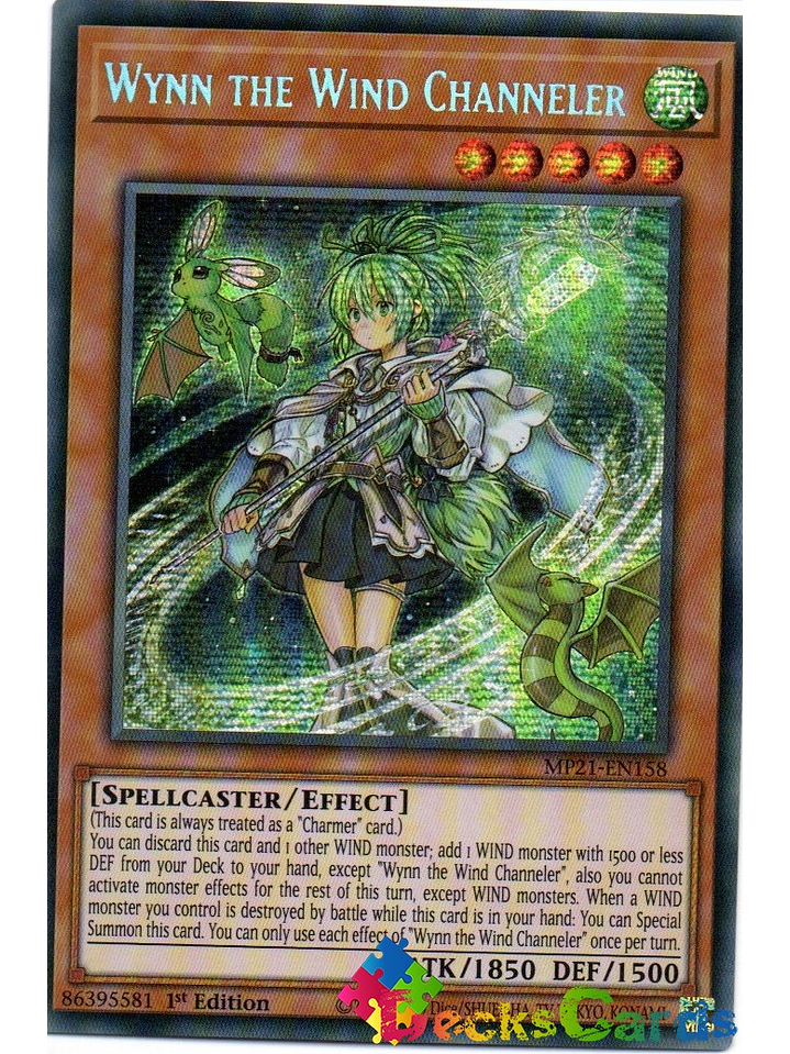 Wynn the Wind Channeler - MP21-EN158 - Prismatic Secret Rare 1st Edition 1