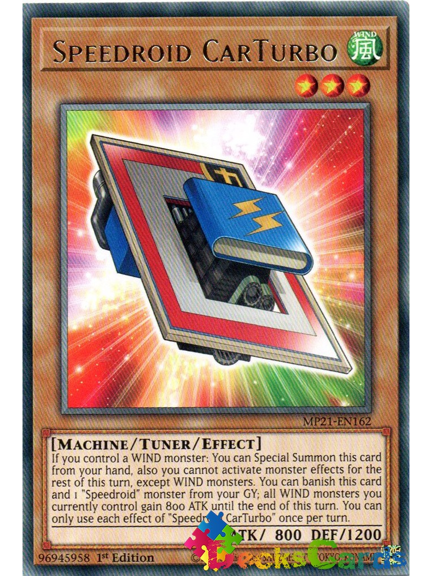 Speedroid CarTurbo - MP21-EN162 - Rare 1st Edition 1