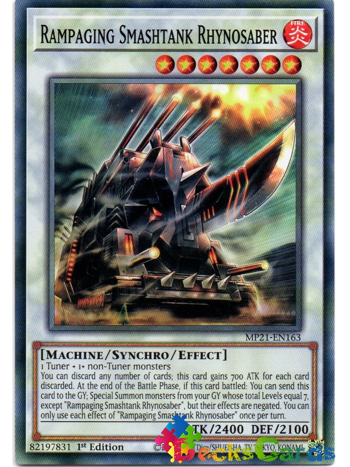 Rampaging Smashtank Rhynosaber - MP21-EN163 - Common 1st Edition 1