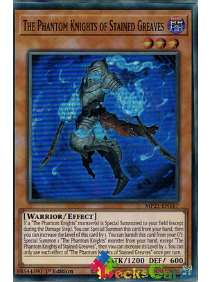 The Phantom Knights of Stained Greaves - MP21-EN167 - Super Rare 1st Edition