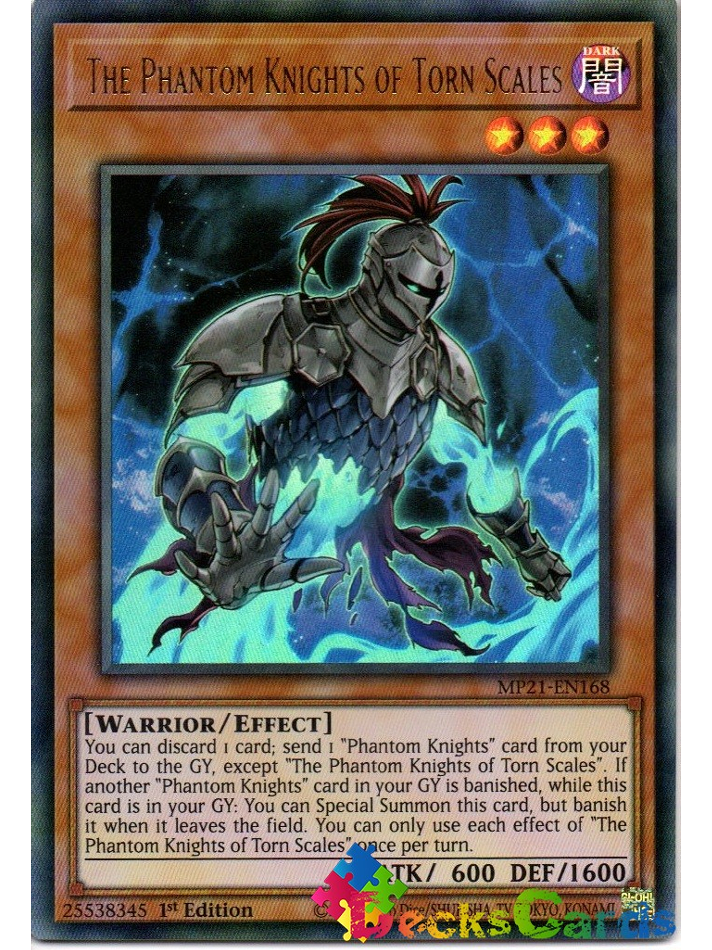 The Phantom Knights of Torn Scales - MP21-EN168 - Ultra Rare 1st Edition 1