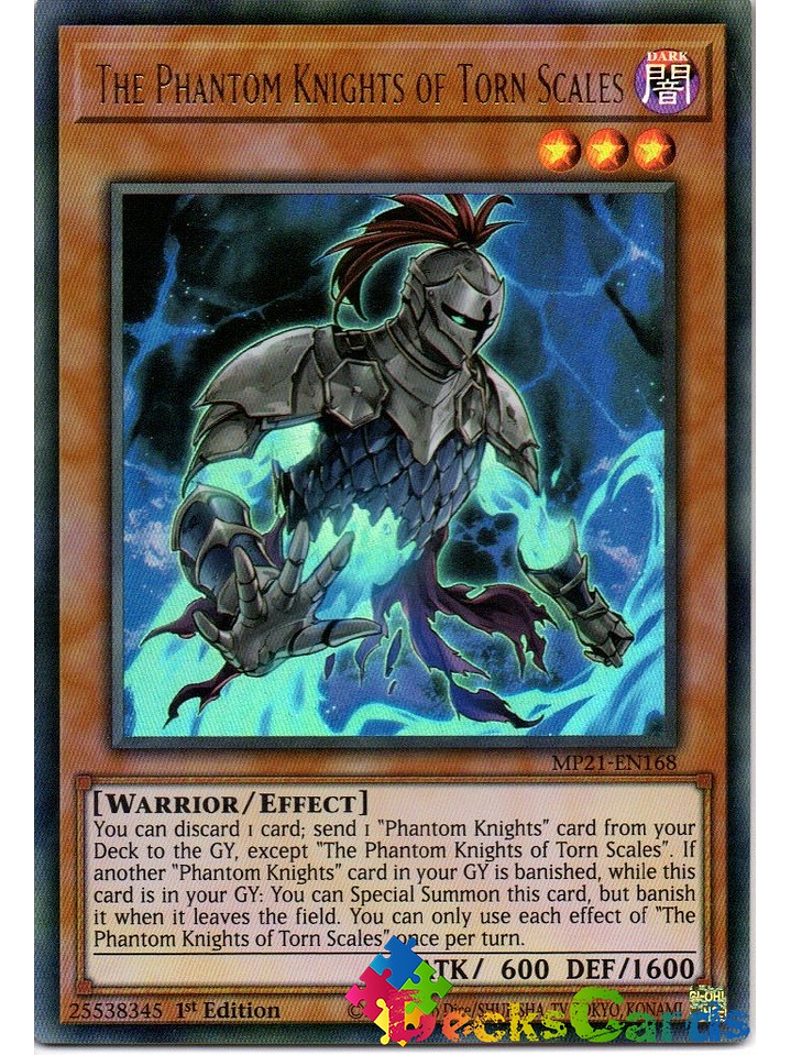 The Phantom Knights of Torn Scales - MP21-EN168 - Ultra Rare 1st Edition 1