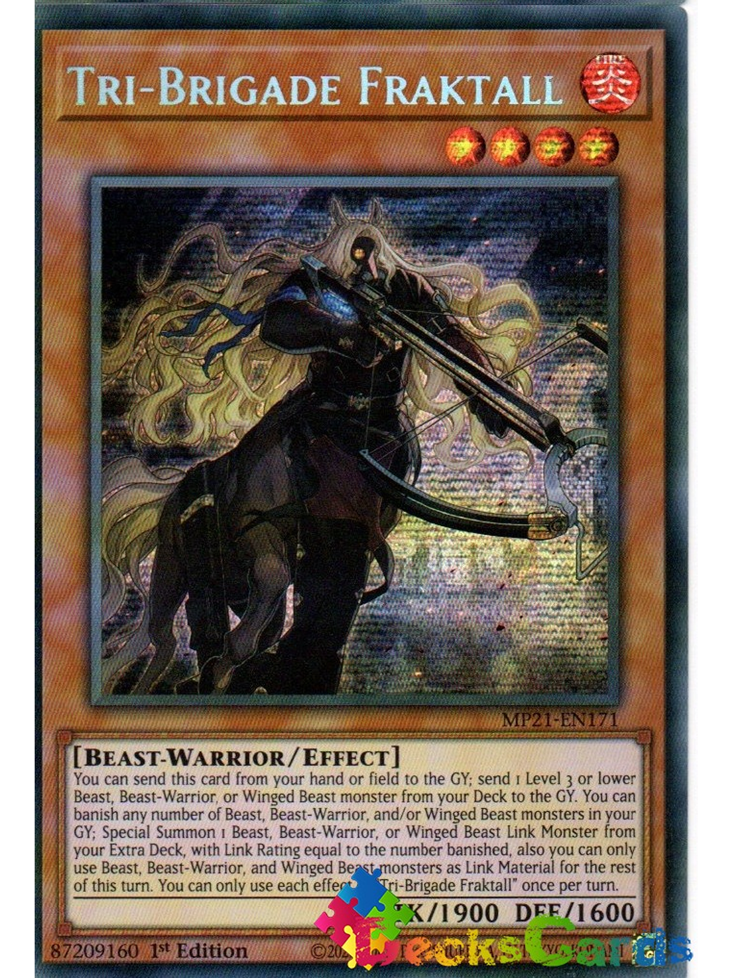 Tri-Brigade Fraktall - MP21-EN171 - Prismatic Secret Rare 1st Edition 1
