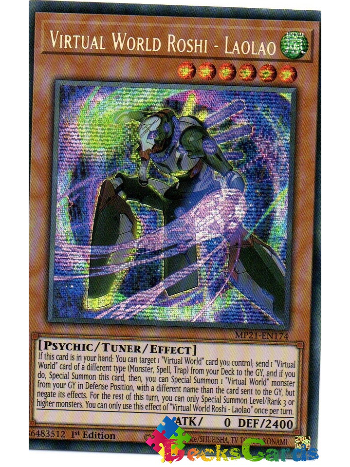 Virtual World Roshi - Laolao - MP21-EN174 - Prismatic Secret Rare 1st Edition 1