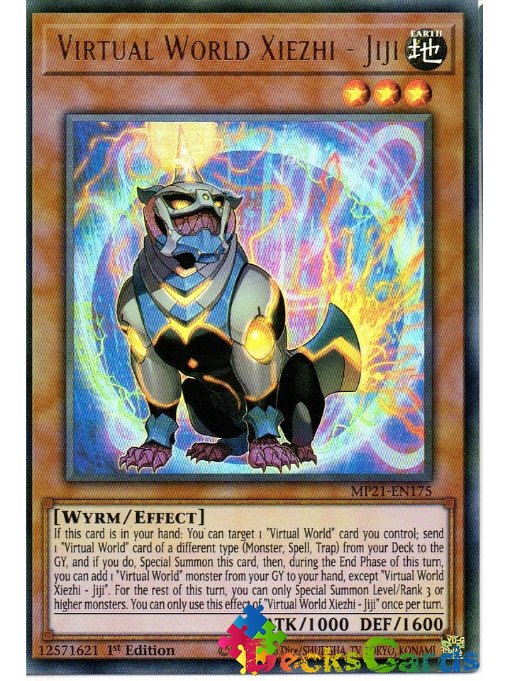 Virtual World Xiezhi - Jiji - MP21-EN175 - Ultra Rare 1st Edition 1