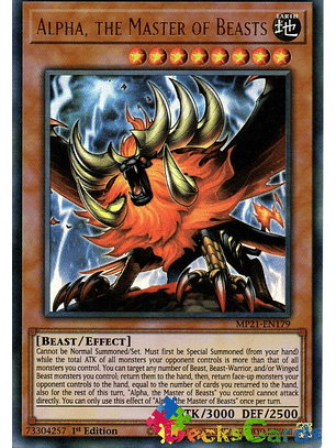 Alpha, the Master of Beasts - MP21-EN179 - Ultra Rare 1st Edition