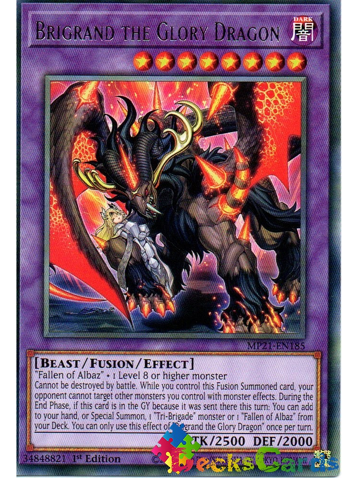 Brigrand the Glory Dragon - MP21-EN185 - Rare 1st Edition 1