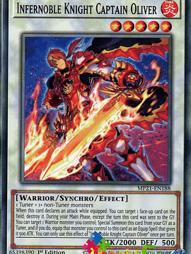 Infernoble Knight Captain Oliver - MP21-EN188 - Common 1st Edition