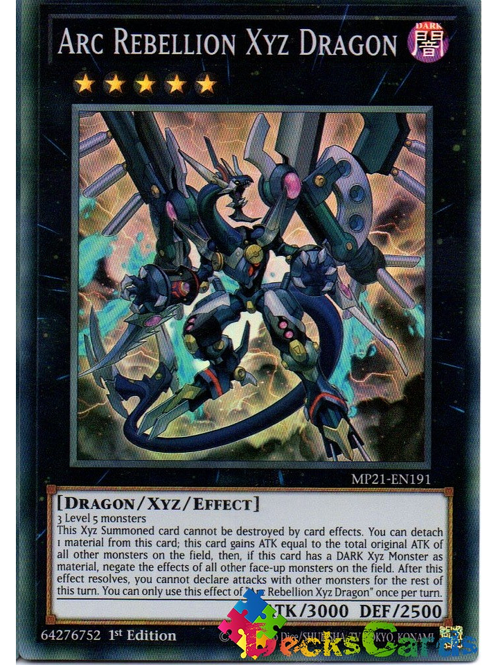 Arc Rebellion Xyz Dragon - MP21-EN191 - Super Rare 1st Edition 1