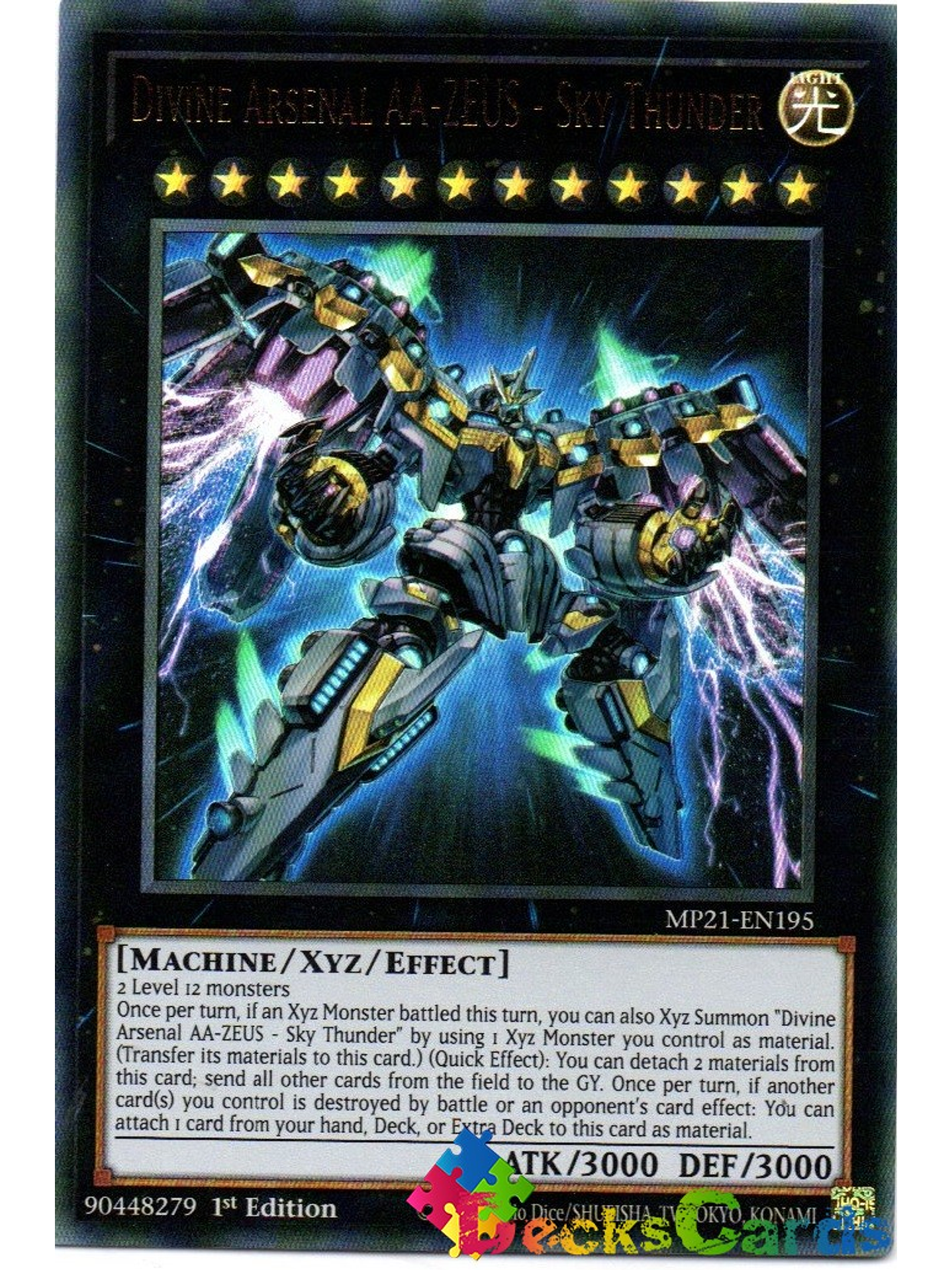 Divine Arsenal AA- ZEUS - Sky Thunder - MP21-EN195 - Ultra Rare 1st Edition 1