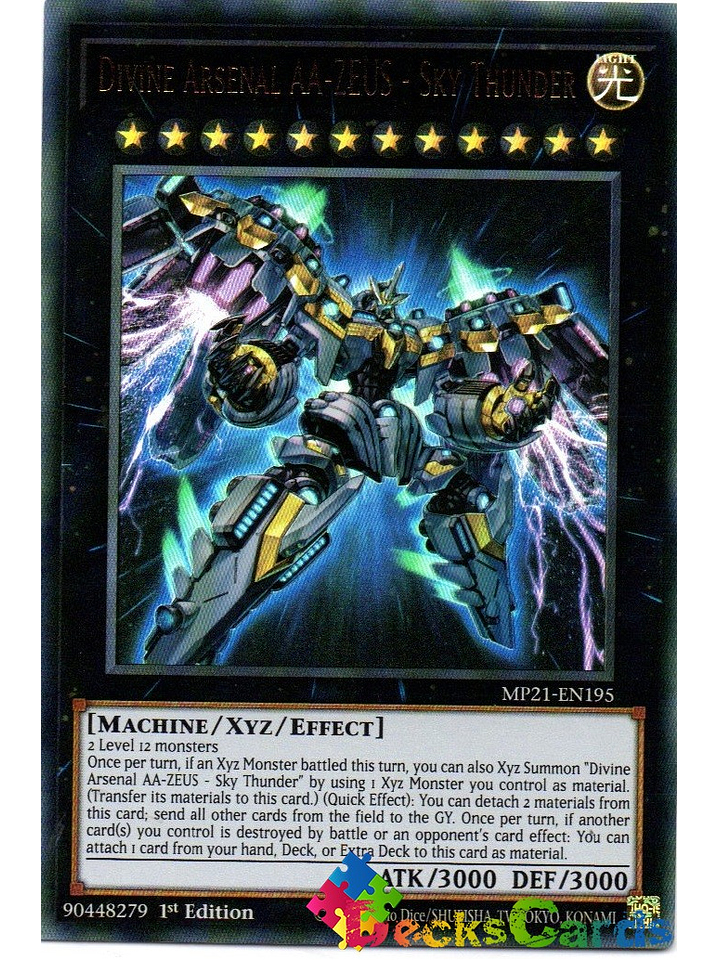Divine Arsenal AA- ZEUS - Sky Thunder - MP21-EN195 - Ultra Rare 1st Edition 1
