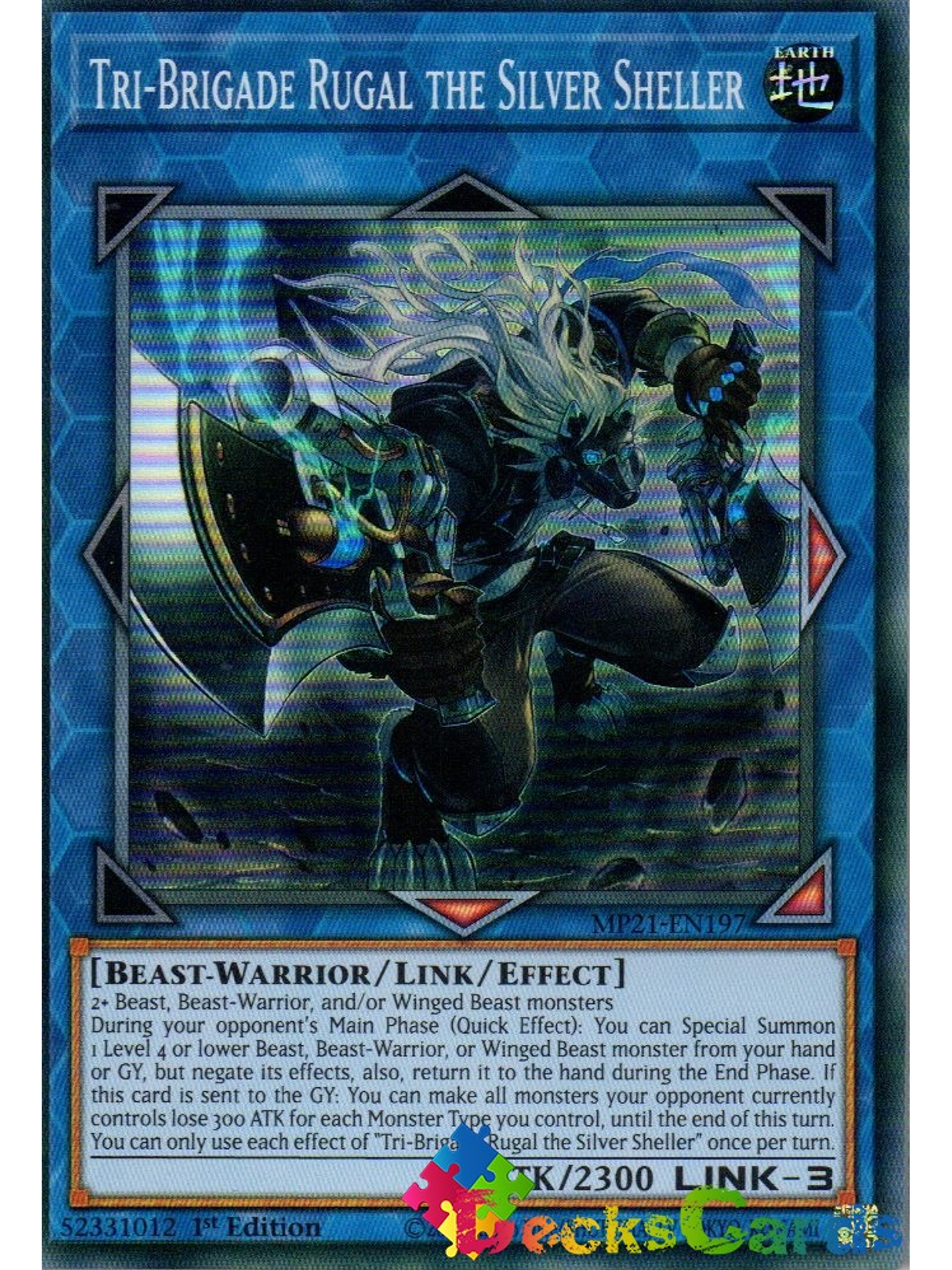 Tri-Brigade Rugal the Silver Sheller - MP21-EN197 - Super Rare 1st Edition 1