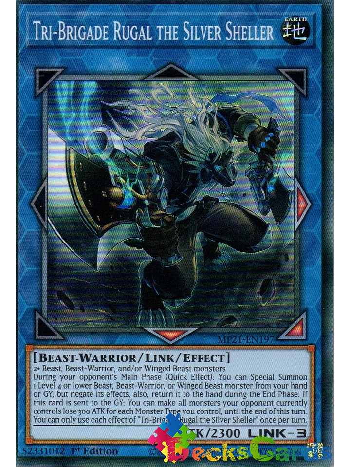 Tri-Brigade Rugal the Silver Sheller - MP21-EN197 - Super Rare 1st Edition 1