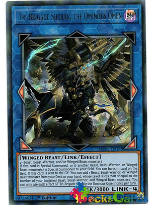 Tri-Brigade Shuraig the Ominous Omen - MP21-EN198 - Ultra Rare 1st Edition