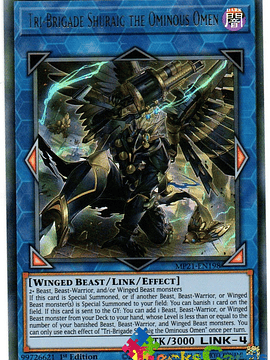 Tri-Brigade Shuraig the Ominous Omen - MP21-EN198 - Ultra Rare 1st Edition