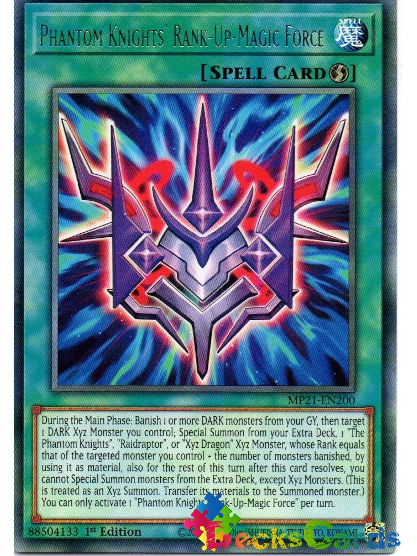 Phantom Knights' Rank-Up-Magic Force - MP21-EN200 - Rare 1st Edition 1
