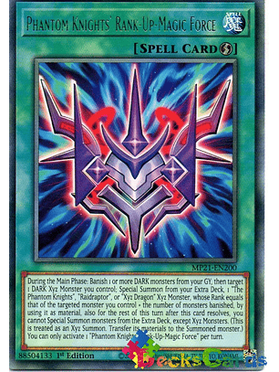 Phantom Knights' Rank-Up-Magic Force - MP21-EN200 - Rare 1st Edition