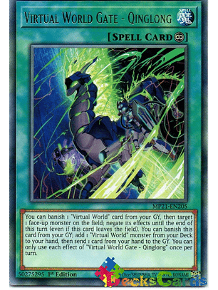 Virtual World Gate - Qinglong - MP21-EN205 - Rare 1st Edition